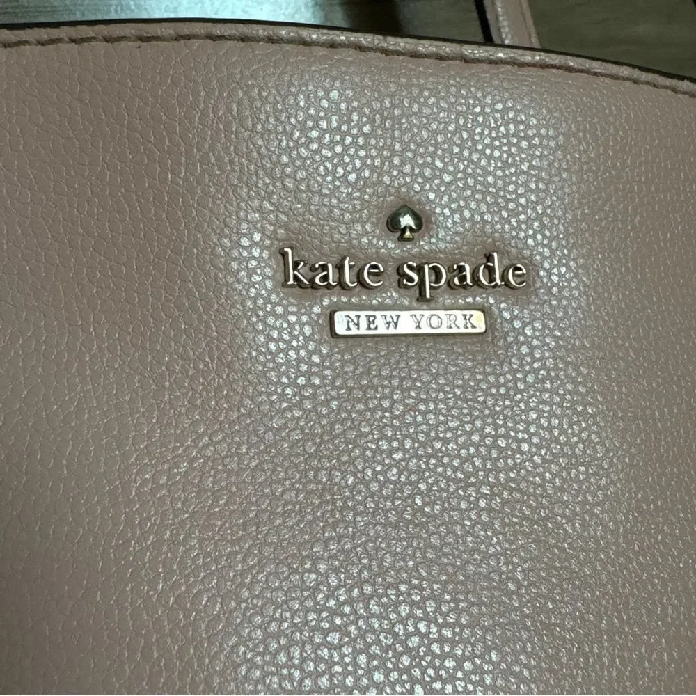 Kate Spade Light Pink Leather Purse with Handles & Shoulder Strap see INFO
